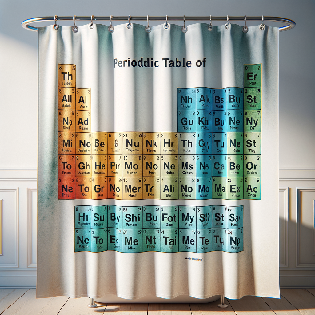 Periodic Table Shower Curtain